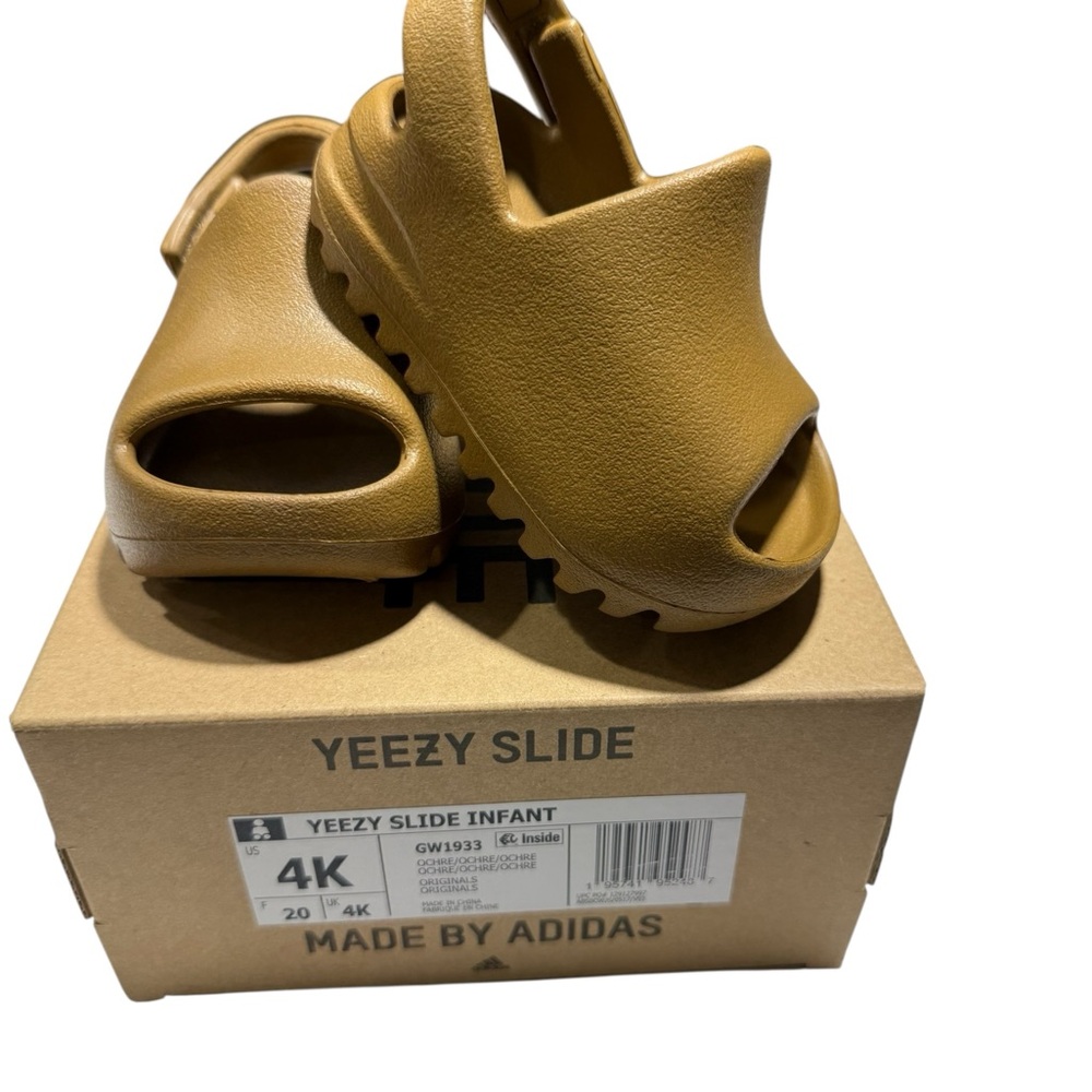 Adidas Yeezy Slide Infant - Ochre (Infants) Size 4 🔥🔥🔥